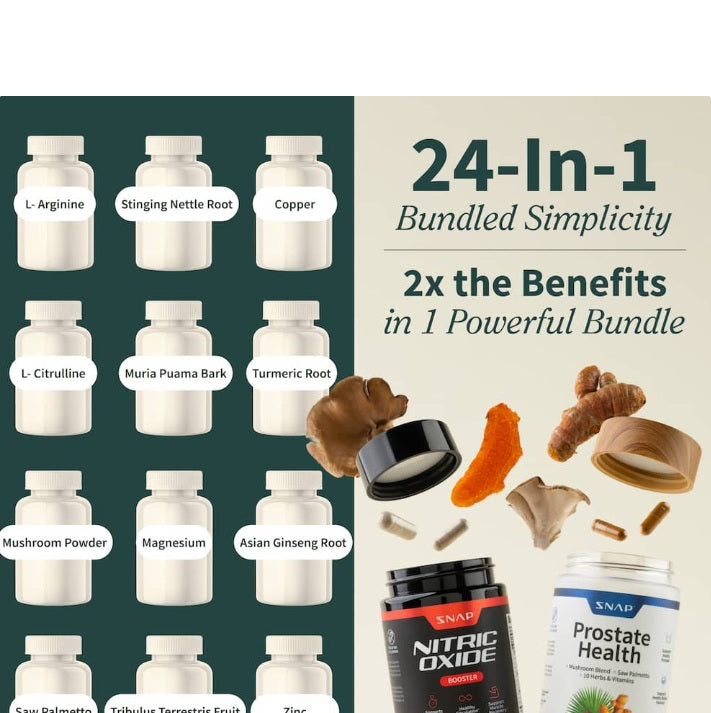 Nitric Oxide + Saw Palmetto for Men 50+ | Boost Energy, Circulation & Performance