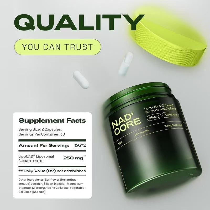 Cata-Kor Nicotinamide Capsules NAD Supplement 60 Tablets, 250mg