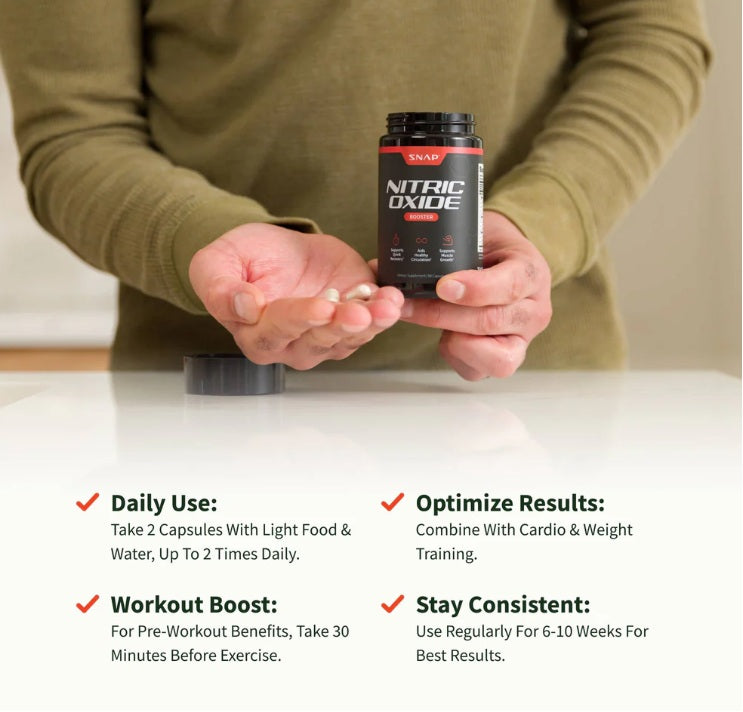 Nitric Oxide + Saw Palmetto for Men 50+ | Boost Energy, Circulation & Performance